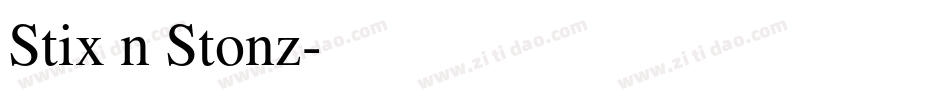 Stix n Stonz字体转换